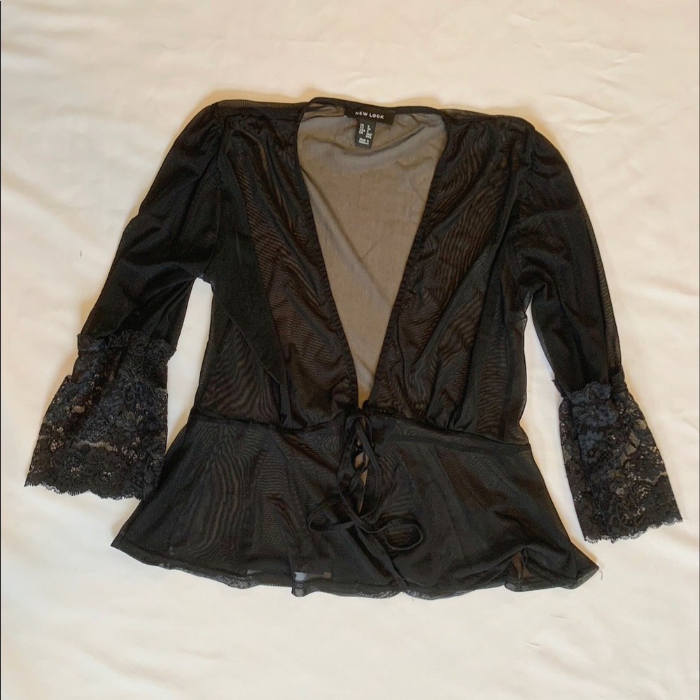 New Look Black Tie Shirt